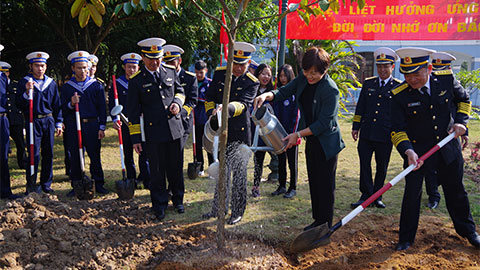 Lữ đoàn 147 Hải quân phát động tết trồng cây 'đời đời nhớ ơn Bác Hồ'