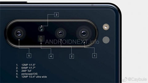 Sony Xperia 1.1 lộ diện với cụm camera 5 ống kính siêu ngầu, khiến các fan phát cuồng