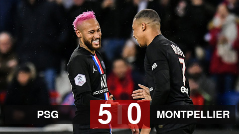 Kết quả PSG 5-0 Montpellier: Chiến thắng 5 sao Kết quả PSG 5-0 Montpellier: Chiến thắng 5 sao