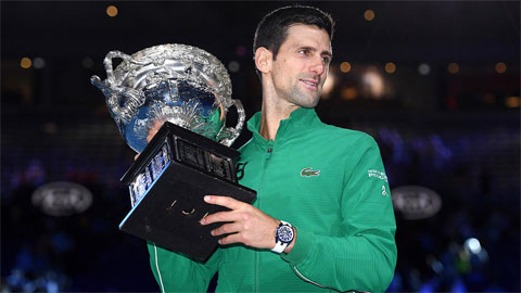 Djokovic vượt trội Nadal, Federer về số danh hiệu lớn