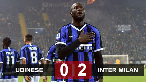 Udinese 0-2 Inter: Ngày của Lukaku Udinese 0-2 Inter: Ngày của Lukaku