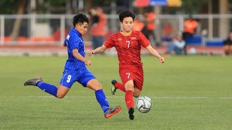 ĐT nữ Việt Nam (phải) sẽ có cơ hội tổng duyệt đội hình cho vòng play-off	 Ảnh: ĐỨC CƯỜNG