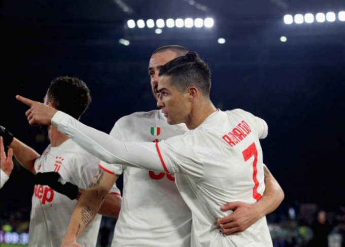 Ronaldo mở tỷ số cho Juventus ở phút 65