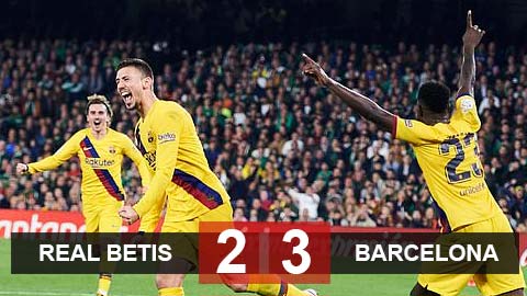 Kết quả Betis 2-3 Barca: Messi lập hat-trick kiến tạo, Barca ngược dòng trong trận cầu có 2 thẻ đỏ