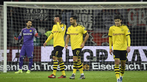 Dortmund liên tiếp thua trận thời gian gần đây