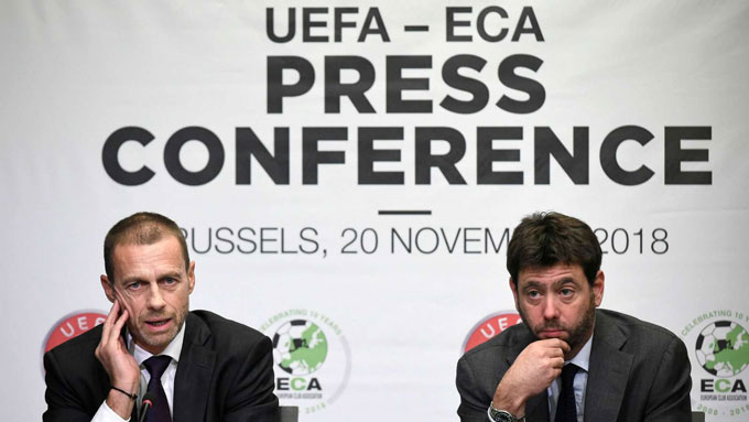 UEFA và ECA tính chuyện mở rộng Champions League