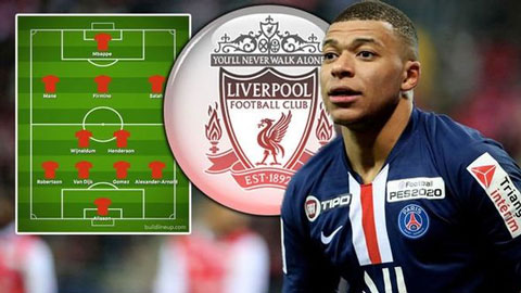 Liverpool đề nghị hỏi mua Mbappe