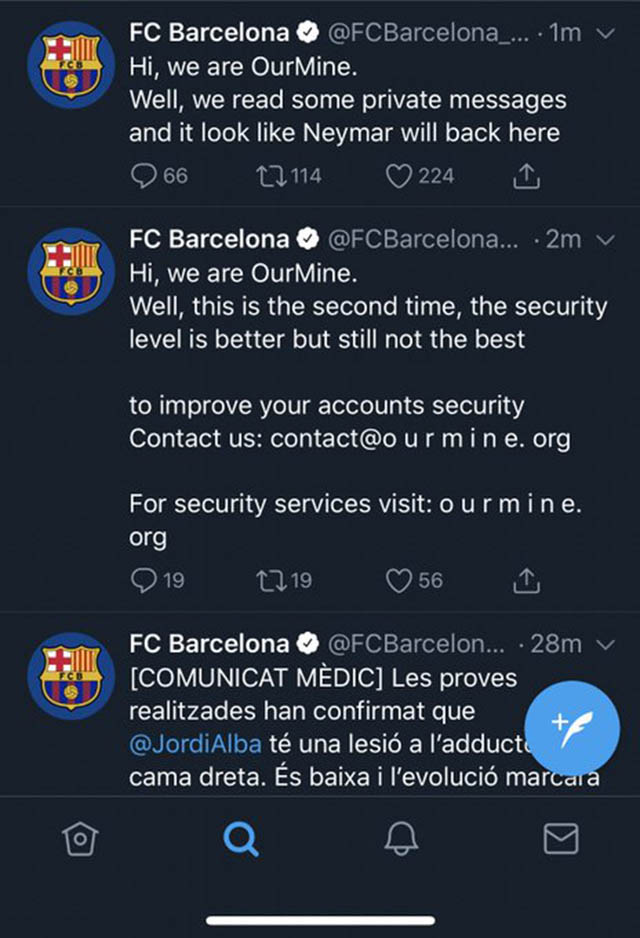 Tin tặc trêu tức Barca