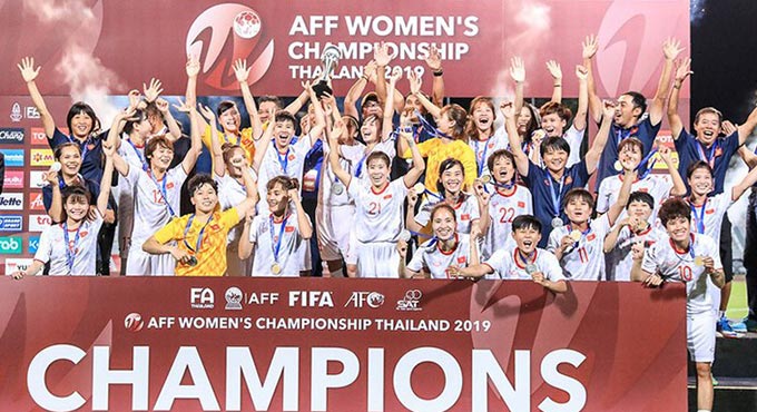 ĐT nữ Việt Nam đang là bá chủ bóng đá nữ khu vực