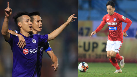 Hải Huy hay Hùng Dũng (trái) đều là những tiền vệ không thể thay thế ở Than.QN và Hà Nội FC 	 Ảnh: ĐỨC CƯỜNG