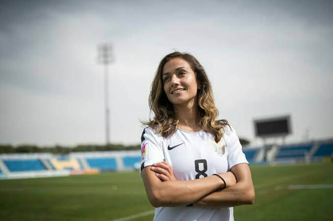  Stephanie Al-Naber: 33 tuổi, tiền vệ ĐT Jordan