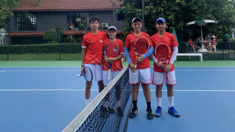 Đội tuyển quần vợt trẻ Việt Nam vào bán kết sơ loại Junior Davis Cup 2020