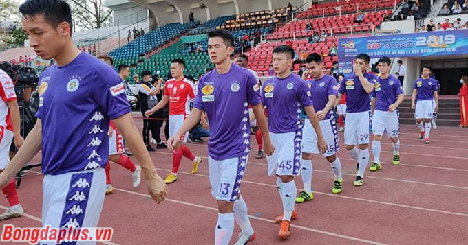 Hà Nội FC hành quân đến sân Thống Nhất gặp TP.HCM ở trận tranh Siêu cúp Quốc gia 2019