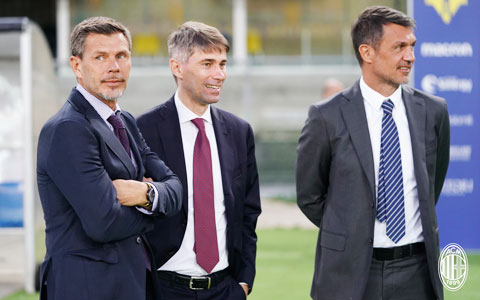 Việc hai Giám đốc Z.Boban (bìa trái) và P.Maldini (bìa phải) cùng ra đi sẽ kéo theo rất nhiều hệ lụy cho Milan