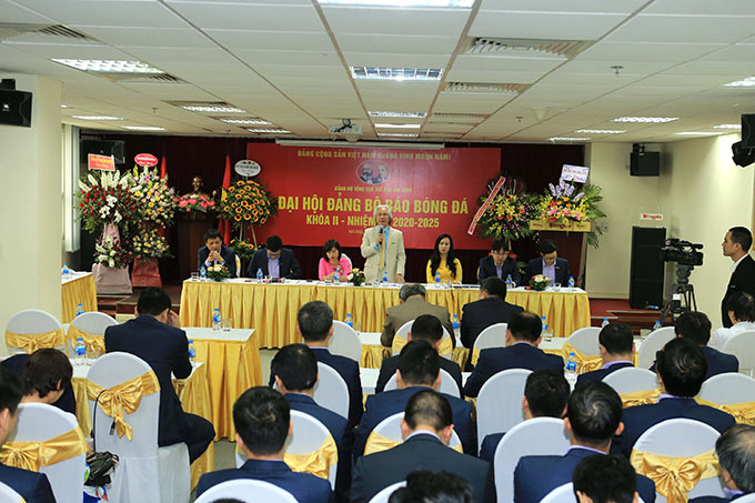 Đoàn chủ tịch điều hành Đại hội Đảng bộ Báo Bóng đá khóa II - Nhiệm kỳ 2020 - 2025