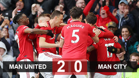 Man United 2-0 Man City: Trở lại Top 5
