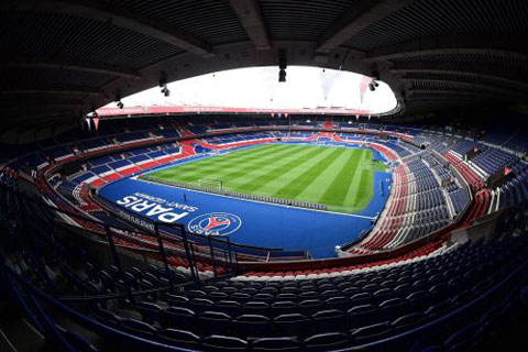 Sân Parc des Princes không khán giả khi PSG tiếp Dortmund vào đêm mai