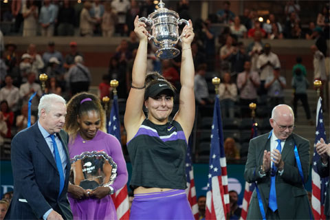 Bianca Andreescu vô địch US Open 2019