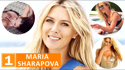 10 mỹ nhân đẹp nhất làng quần vợt nữ thế giới: Sharapova số 1