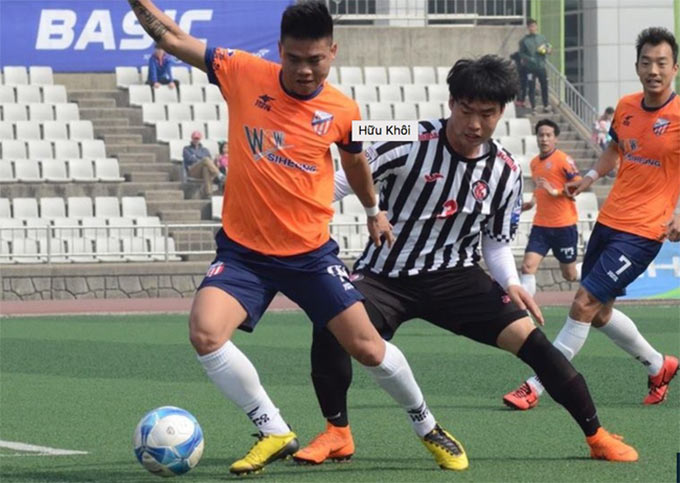 Hữu Khôi từng lên đội U23 Việt Nam và vô địch giải hạng dưới của Hàn Quốc 