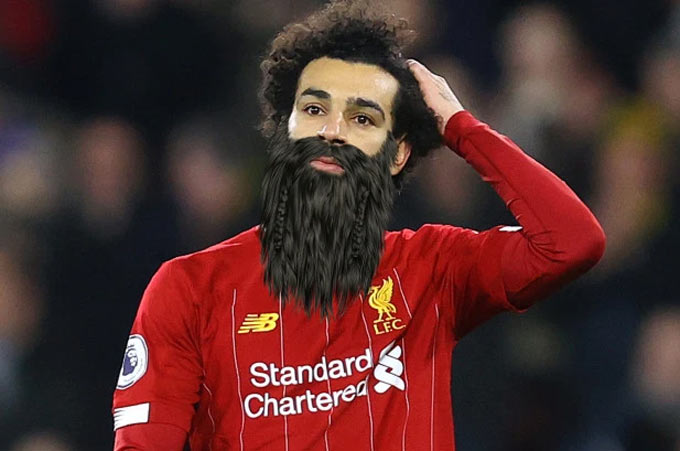 Có lẽ Mohamed Salah không nên nghĩ tới việc để râu quá dài