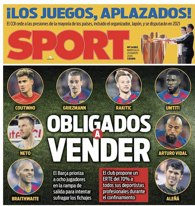 Barca sẽ bán cả 8 cầu thủ trong Hè này?
