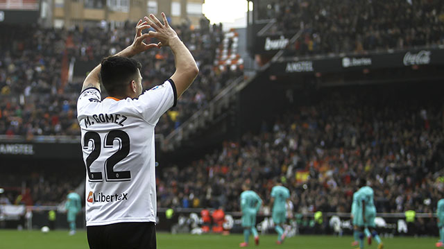 Maxi Gomez (Valencia): 3 bàn ở trận gặp Getafe (cú đúp) và Barcelona
