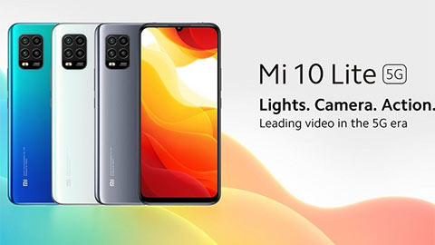 Xiaomi Mi 10 Lite ra mắt với Snap 765G, camera 48MP, pin 4160 mAh, giá hấp dẫn