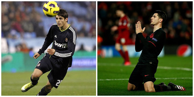 Alvaro Morata (2010), thêm một cầu thủ nữa trưởng thành từ lò đào tạo Real nhưng đang thi đấu cho đại kình địch Atletico