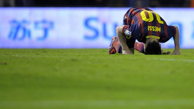 Messi cũng có những lúc khó khăn trong sự nghiệp