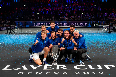Federer có ba năm liền giúp ĐT châu Âu vô địch Laver Cup