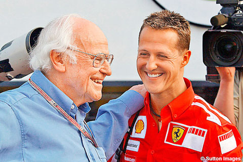 Bác sĩ Sid Watkins và huyền thoại Michael Schumacher