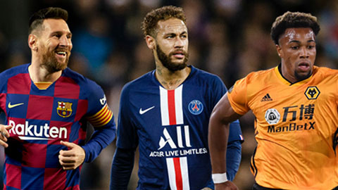 Neymar thua xa Messi, Adama Traore về khoản rê bóng Neymar thua xa Messi, Adama Traore về khoản rê bóng