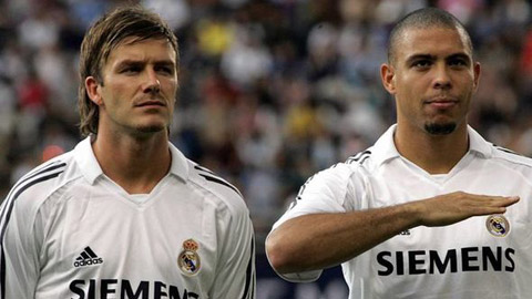 Beckham và Ronaldo trong màu áo Real