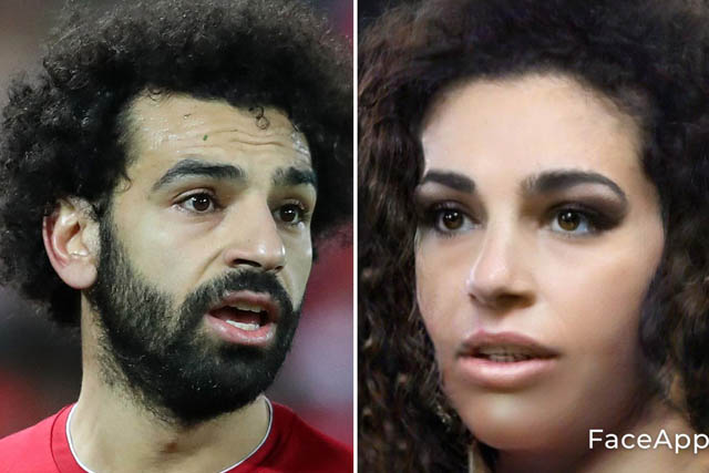 Ở khoảnh khắc này, chân sút Mohamed Salah (Liverpool) nhìn hệt như người đẹp sở hữu bầu ngực ngoại cỡ  Kelly Brook