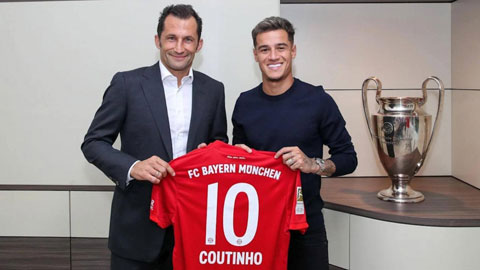 Coutinho hiện khoác áo Bayern Munich dưới dạng hợp đồng cho mượn từ Barcelona