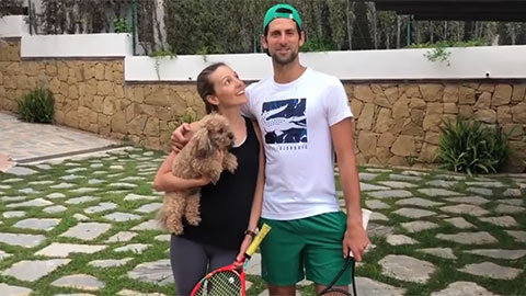 Djokovic 'song kiếm hợp bích' với bà xã, thách thức vợ chồng Andy Murray