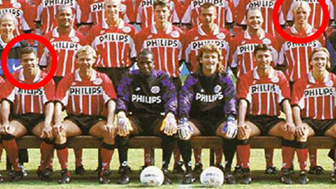 Eidur Gudjohnsen và Ronaldo: Cùng thi đấu cho PSV Eindhoven năm 1996