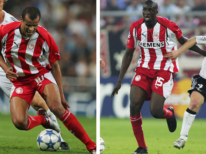 Rivaldo và Yaya Toure: Cùng thi đấu cho Olympiacos từ 2005 tới 2006
