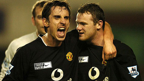 Neville từng phát điên trước thói côn đồ của Rooney