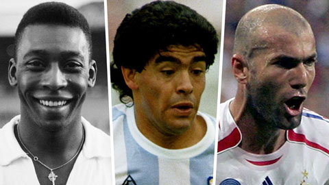 Maradona, Pele và Zidane sẽ có giá bao nhiêu nếu tính theo TTCN hiện tại?