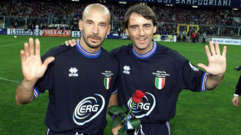 Ký ức Serie A: Vialli - Mancini, cặp sinh đôi của những bàn thắng