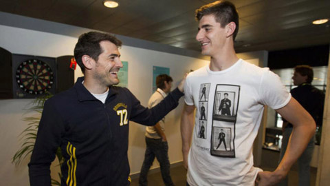 Courtois lấy Casillas là động lực để trở thành thủ môn