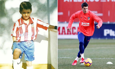 Alvaro Morata mang tình yêu gia truyền với Atletico từ hồi còn nhỏ