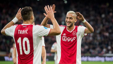 Các cầu thủ Ajax có thể được sớm ăn mừng chức vô địch Hà Lan mùa 2019/20