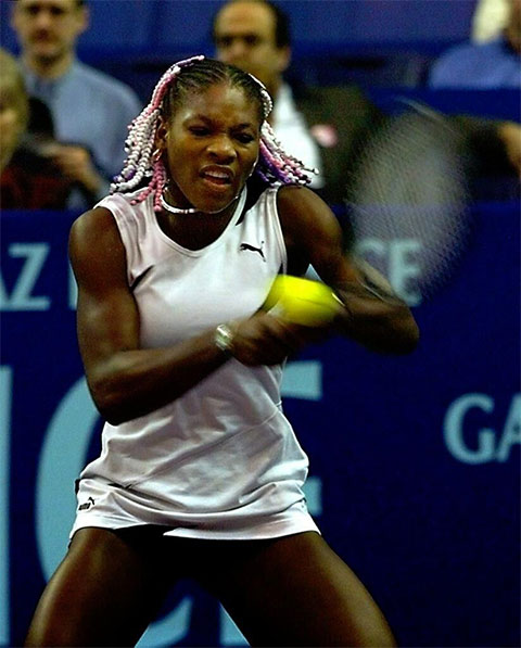 Serena Williams hồi mới cầm vợt