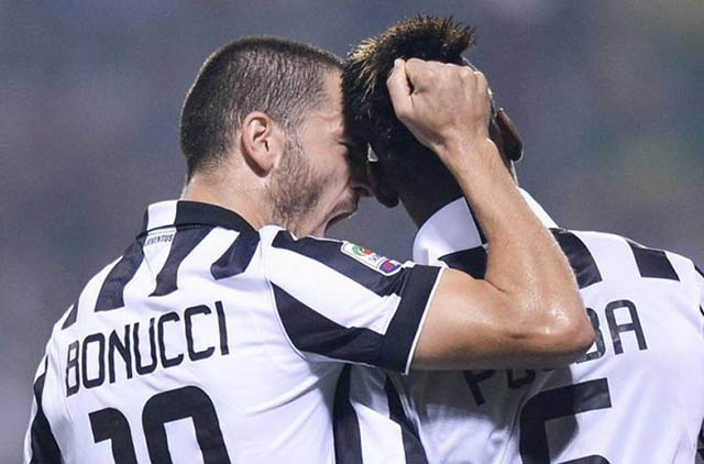 Bonucci và Pogba ngày còn ở Juventus