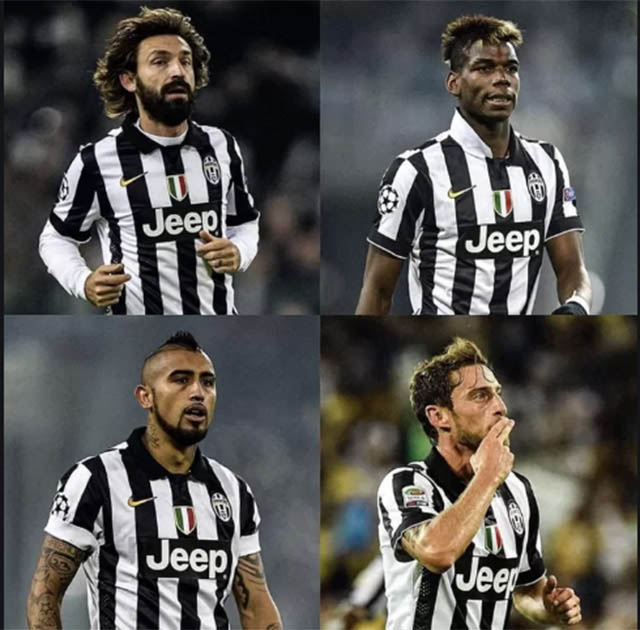 Bộ tứ tiền vệ từng làm nên thành công của Juventus