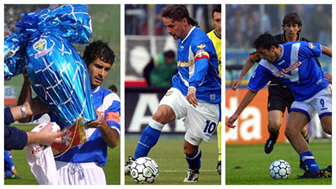 Brescia từng sở hữu 'Dream team' với Guardiola, Baggio và Toni