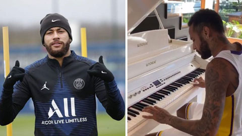 Buồn chán vì ở nhà dịp Covid-19, Neymar khoe kỹ năng chơi piano điêu luyện
